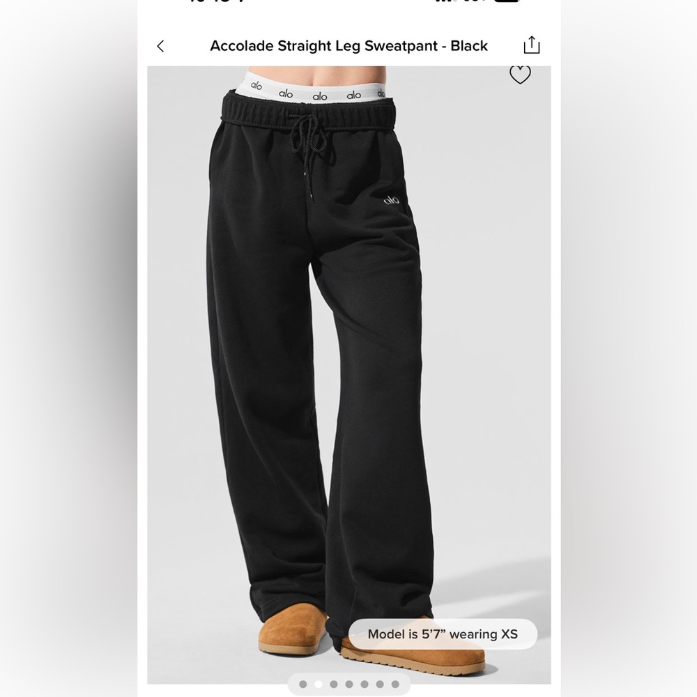 NWT ALO Accolade Straight Leg Sweatpants